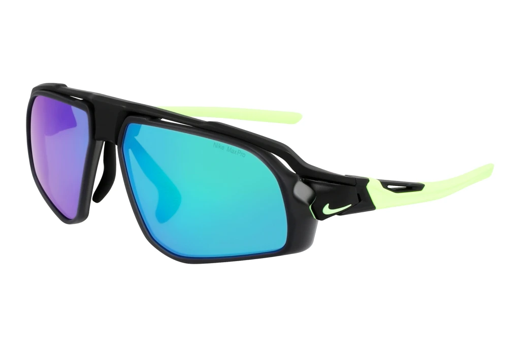 Nike   NIKE FLYFREE M N IU8077X 010 _NKIU8077XNMATTE BLACK /GREEN MIRROR/ROAD