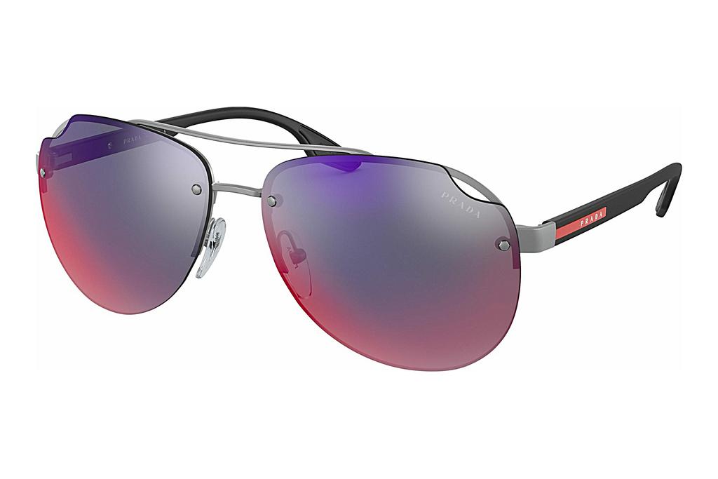 Prada Linea Rossa   PS 52VS 7CQ9Q1 Dark Grey Mirror Blue/RedMatte Gunmetal