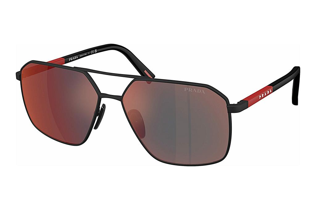 Prada Linea Rossa   PS A50S DG008F Dark Grey Mirror Blue/RedBlack Rubber