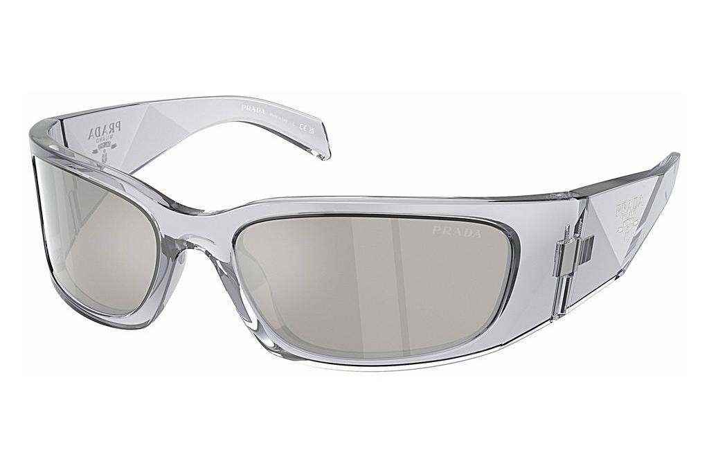 Prada   PR A19S 12R2B0 Light Grey Mirror SilverTransparent Grey