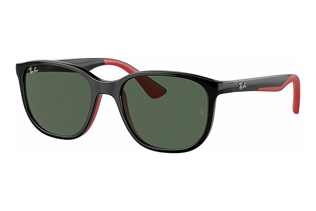 Ray-Ban Kids   RJ9078S 713171 Dark GreenBlack On Red