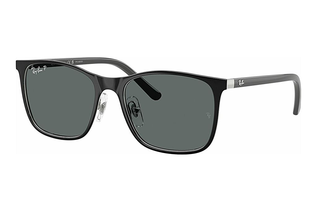 Ray-Ban Kids   RJ9551S 295/81 Dark Grey PolarBlack On Silver