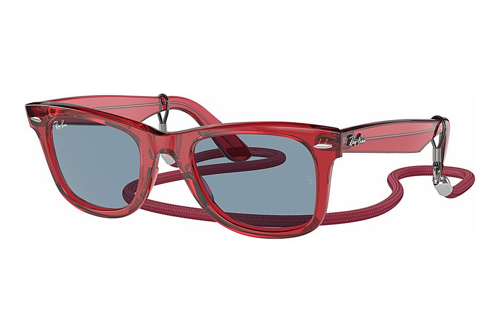 Ray-Ban   RB2140 661456 BlueTransparent Red