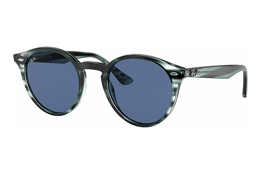 Ray-Ban   RB2180 643280 DARK BLUESTRIPED BLUE HAVANA