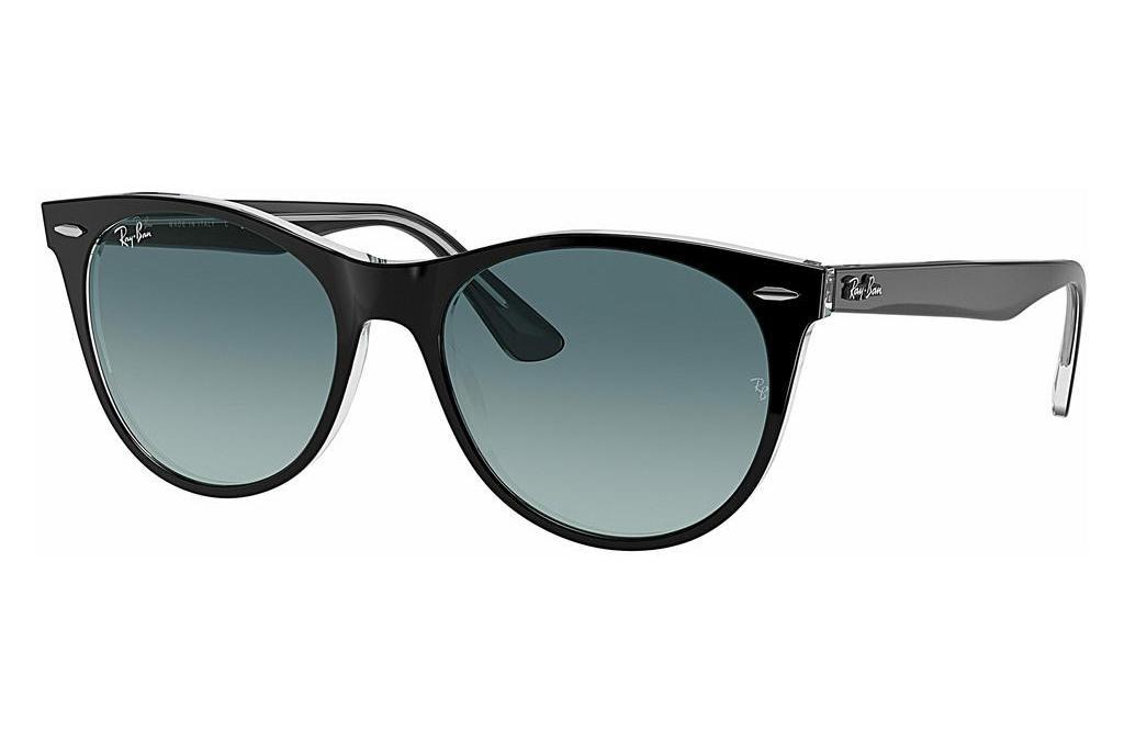 Ray-Ban   RB2185 12943M BLUE GRADIENT GREYBLACK ON TRANSPARENT