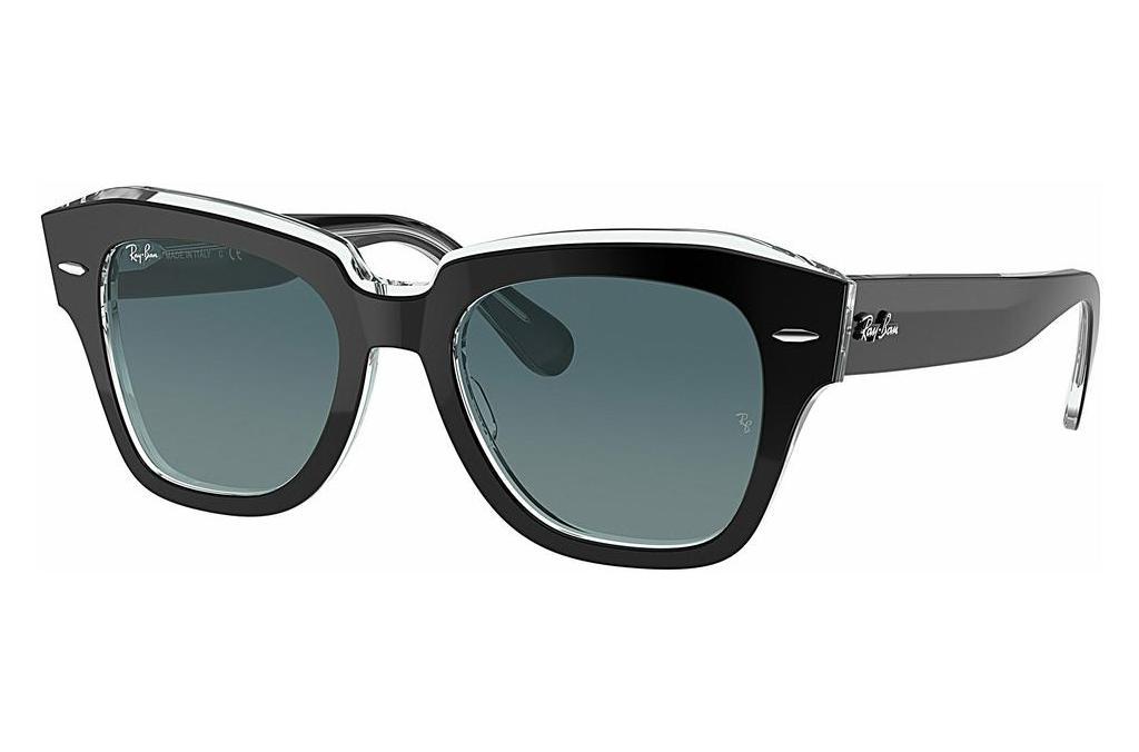 Ray-Ban   RB2186 12943M BLUE GRADIENT GREYBLACK ON TRANSPARENT