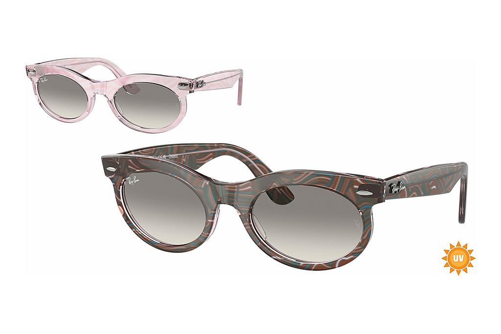 Ray-Ban   RB2242 138432 Clear & BrownPink Havana