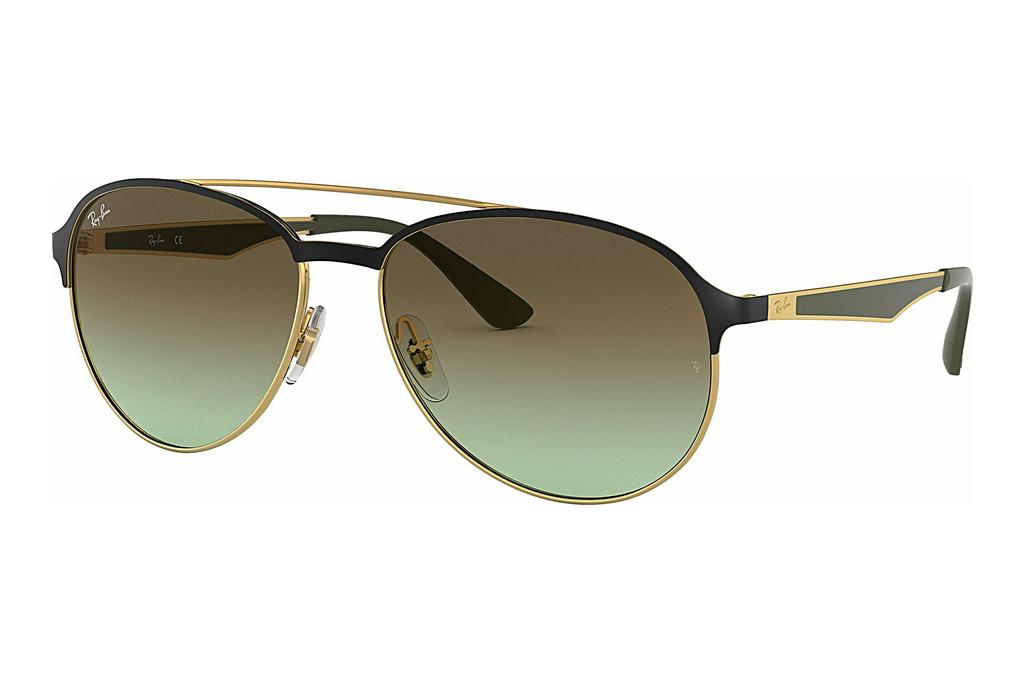 Ray-Ban   RB3606 9076E8 GREEN GRADIENT BROWNMATTE BLACK ON ARISTA