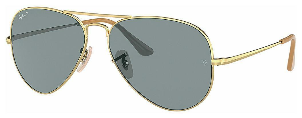 Ray-Ban   RB3689 9064S2 Polarized Light Blue ClassicGold