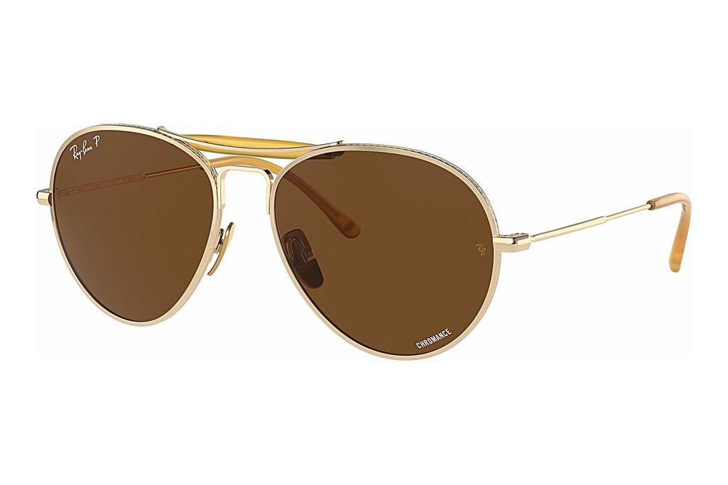 Ray-Ban   RB8063 9205AN Polarized Dark Brown ClassicGold