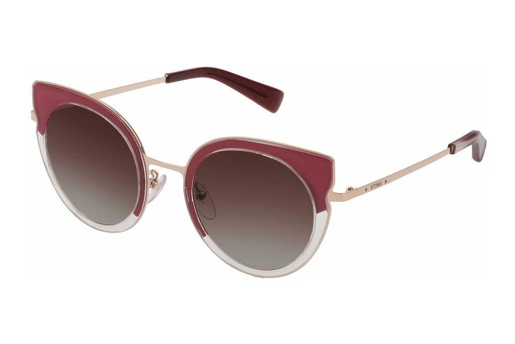 Sting   SST324 07CQ BROWN GRADIENTCRISTALLO C/PARTI ROSSO PIENO LUCIDO