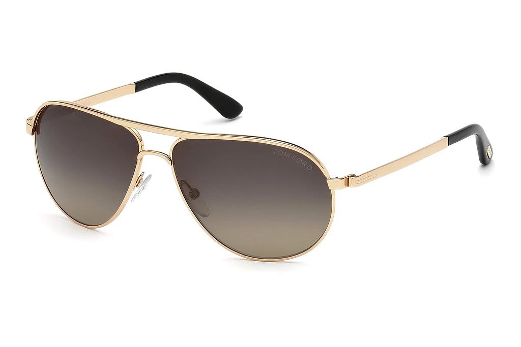 Tom Ford   FT0144 28D grau polarisierend28D - rosé-gold glanz / grau polarisierend