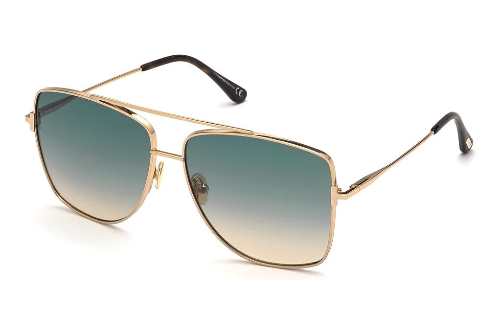 Tom Ford   FT0838 28W blau verlaufend28W - rosé-gold glanz / blau verlaufend