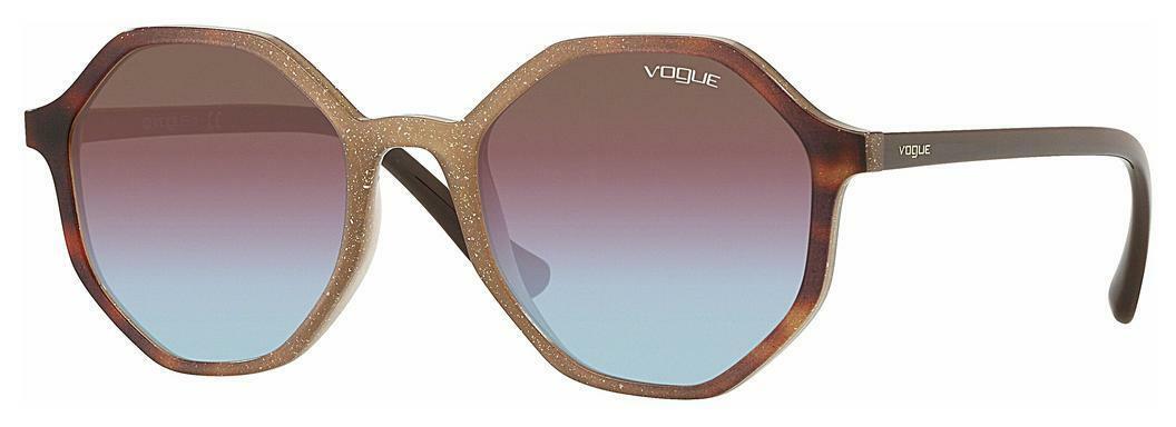 Vogue Eyewear   VO5222S 2639H7 Azure/Pink/Brown MirrorOpal Beige Gradient Havana