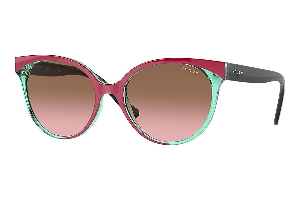 Vogue Eyewear   VO5246S 296414 Pink Gradient BrownTop Fuchsia/Rainbow Green