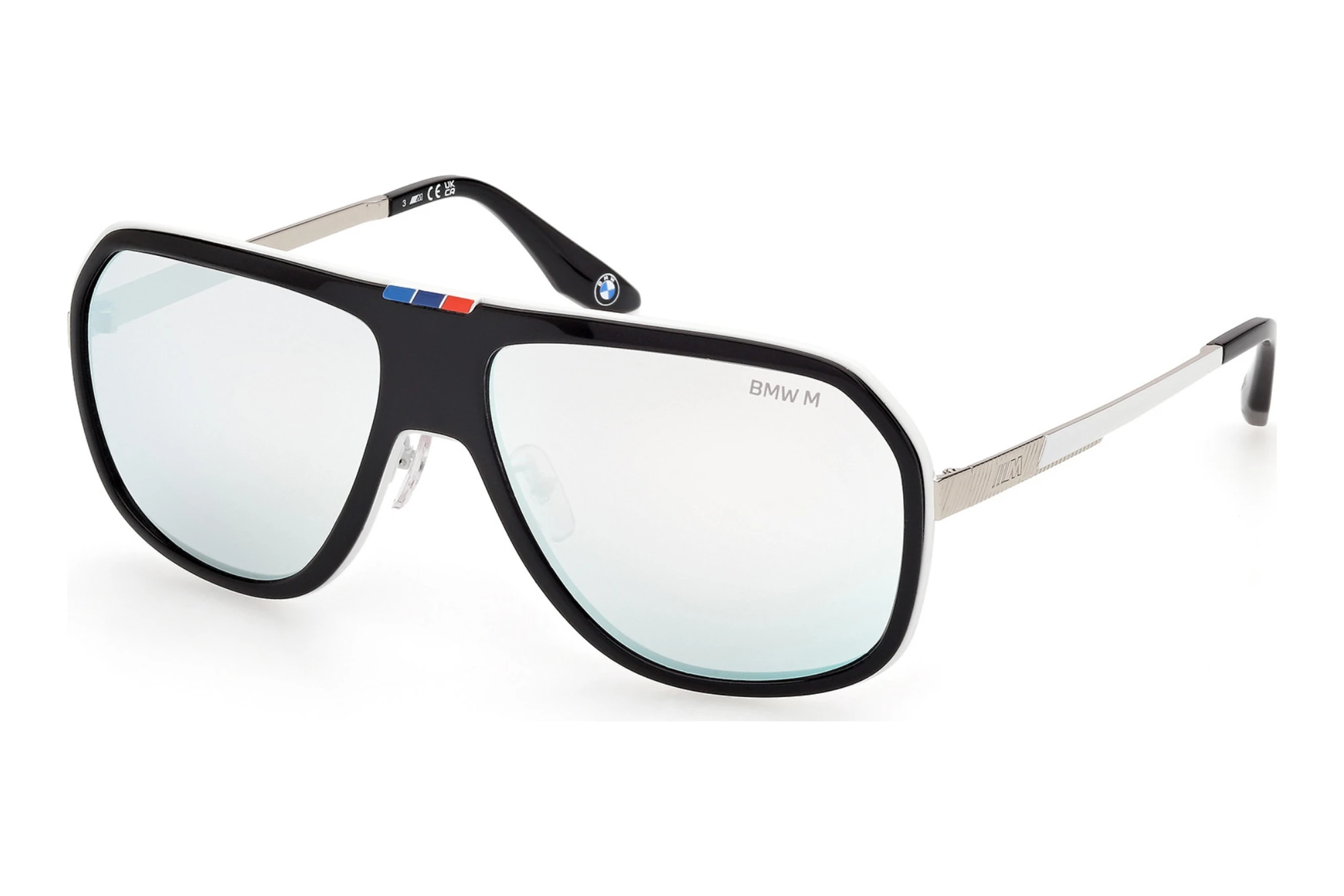 BMW   BW0076-H 01C grau verspiegeltGlänzend Schwarz