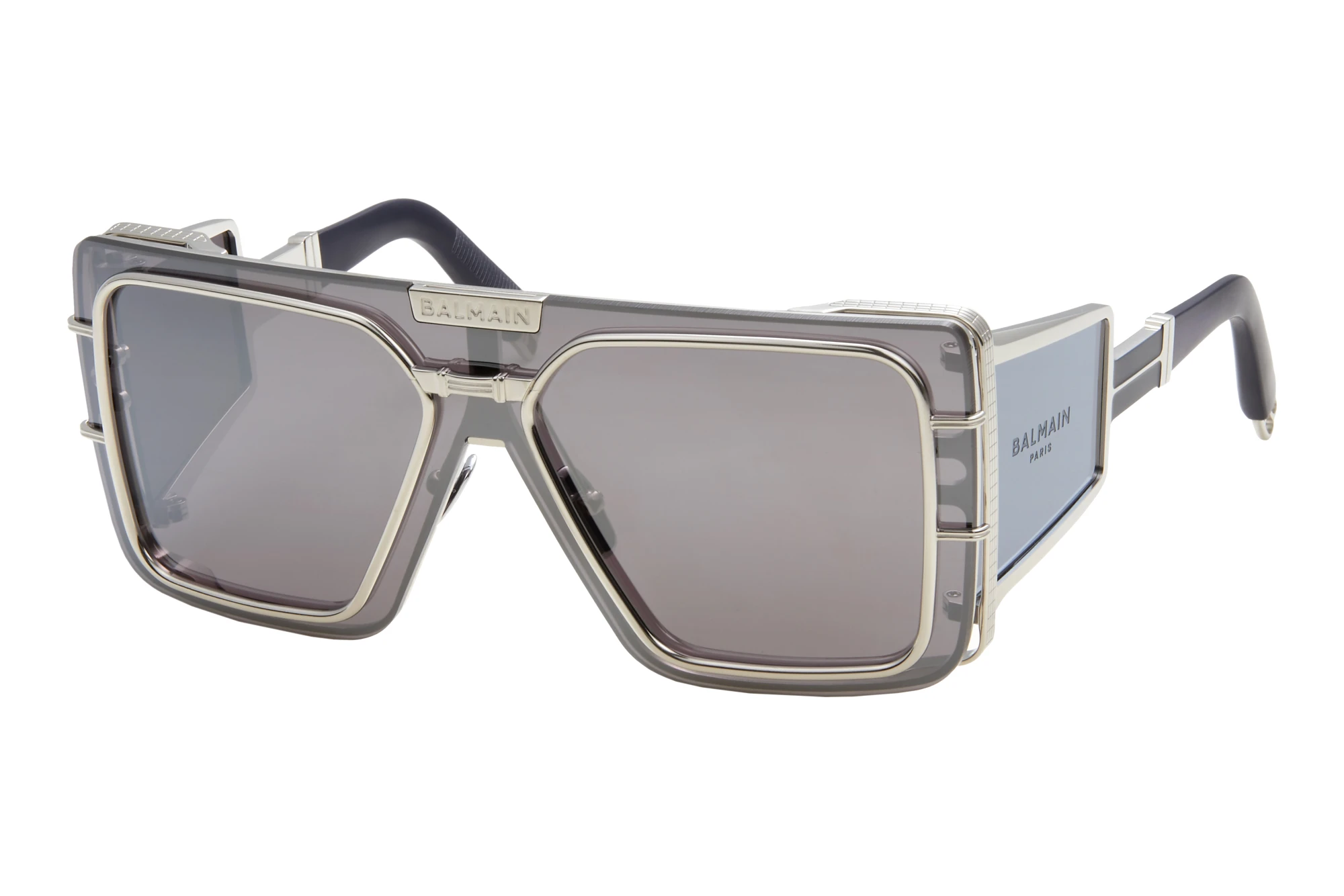 Balmain Black and Teal Sunglasses B-Bold Sunglasses black black - Women | BALMAIN main image 2