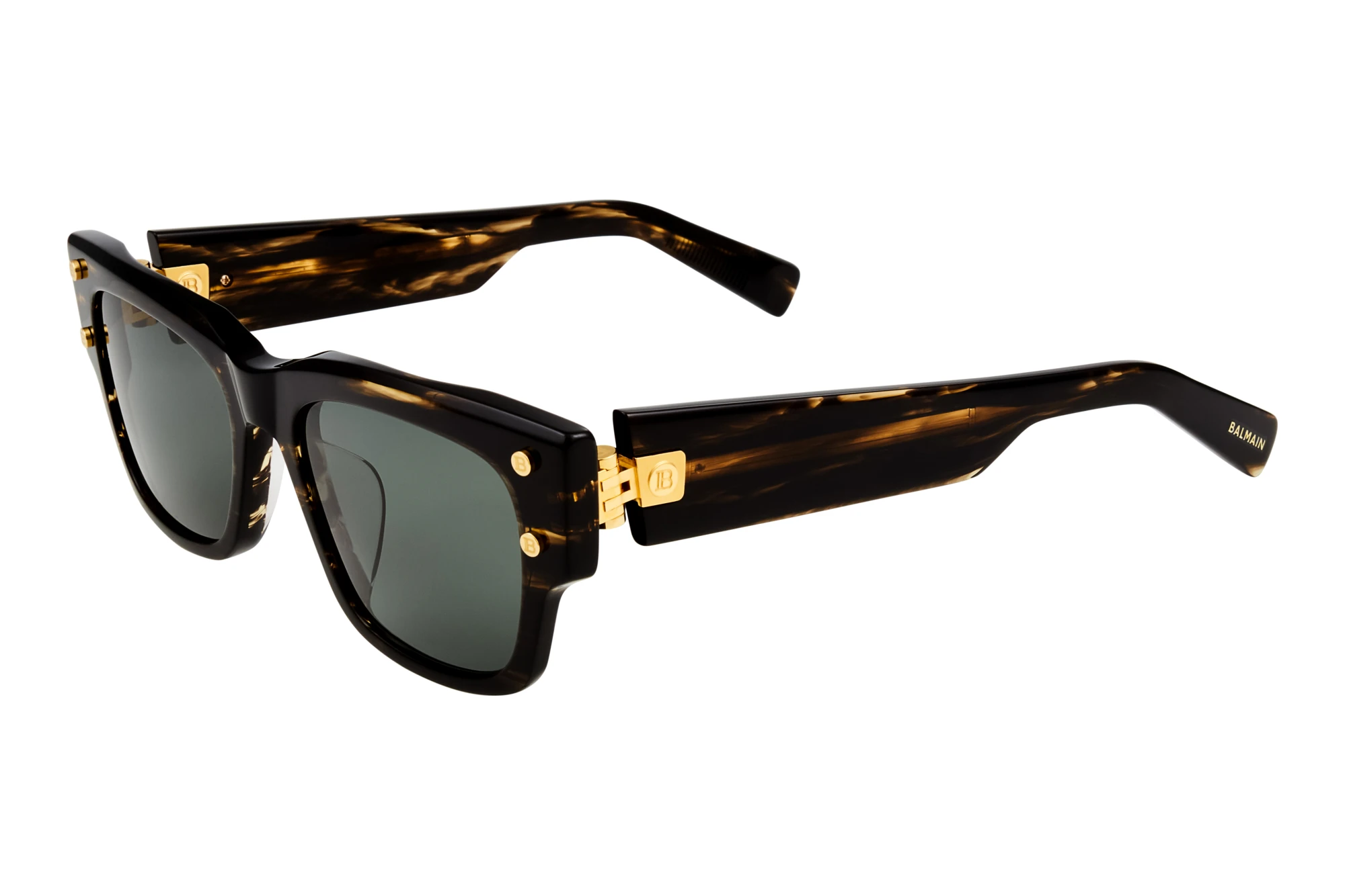 Balmain Paris   BPS-118 B-AF G-15 - ARDark Brown Swirl - Gold w