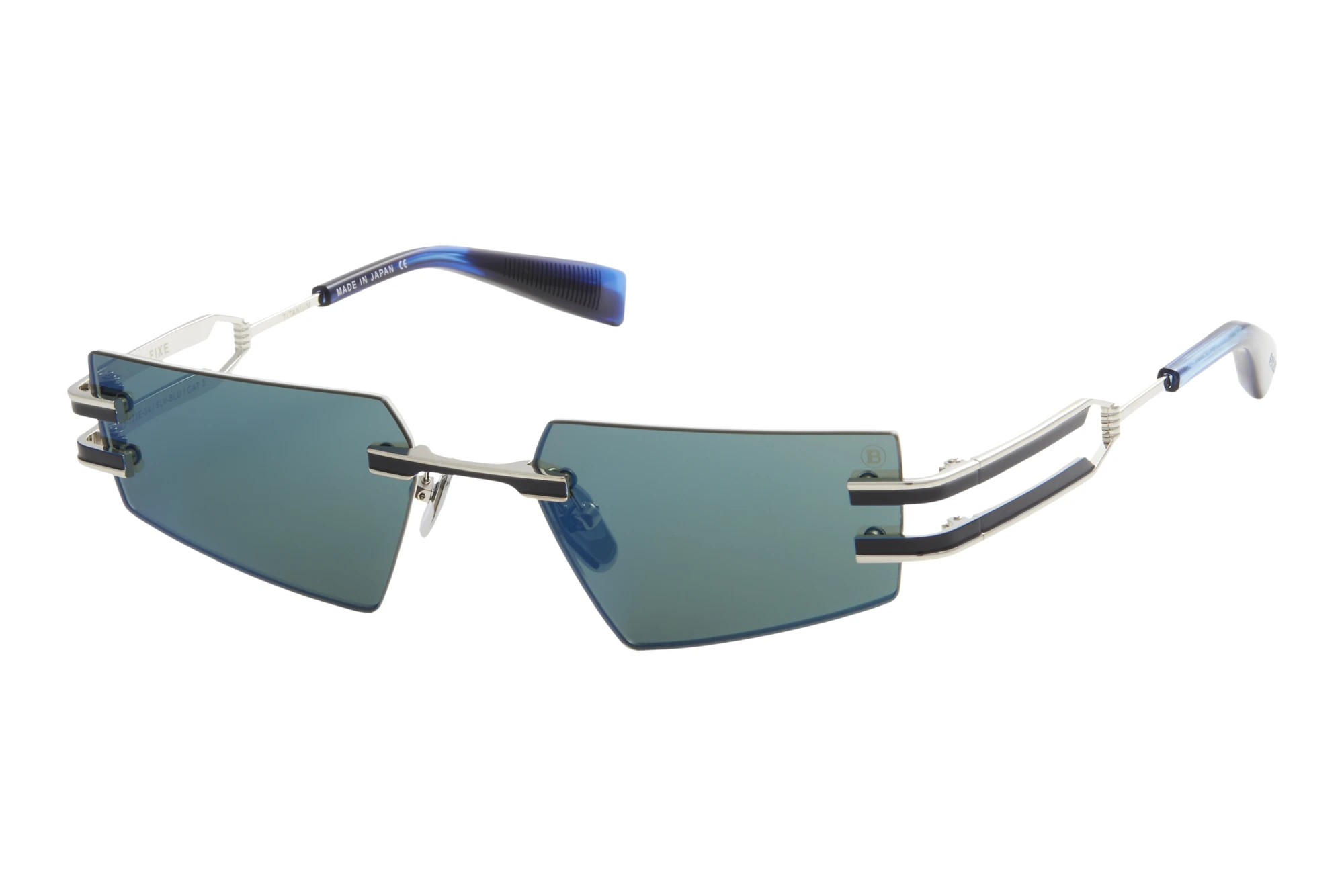 Balmain Paris   BPS-123 E G-15 - Deep Blue Mirror - ARSilver - Navy Enamel - Blue Swirl