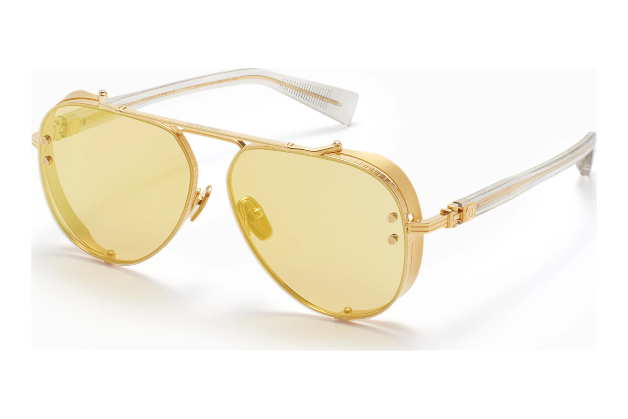 Balmain Paris   BPS-125 D Amber w Bronze Mirror - ARYellow Gold - Crystal Grey w