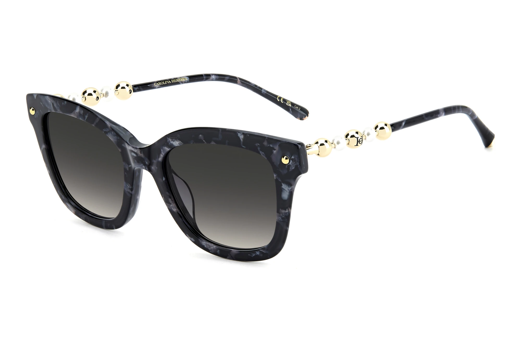 Carolina Herrera   HER 0407/G/S GBY/9O GREY SHADEDBLACK MARBLE