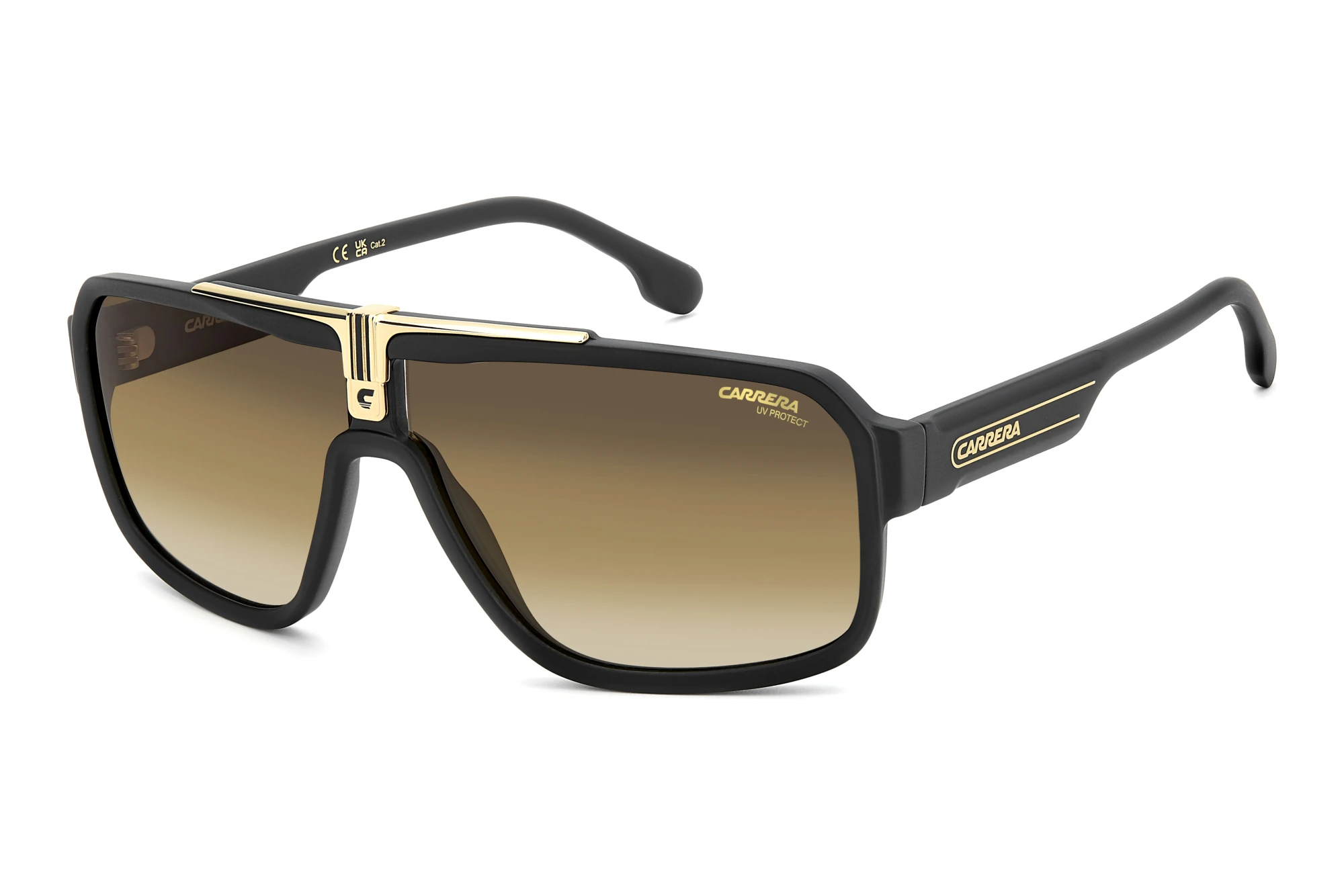 Carrera   CARRERA 1091/S I46/N4 BROWN SHADED BRICKMATTE BLACK GOLD