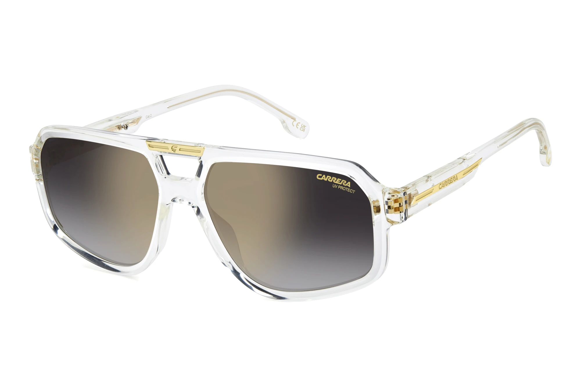 Carrera   VICTORY C 26/S 900/FQ GREY SHADED GOLD MIRRORCRYSTAL