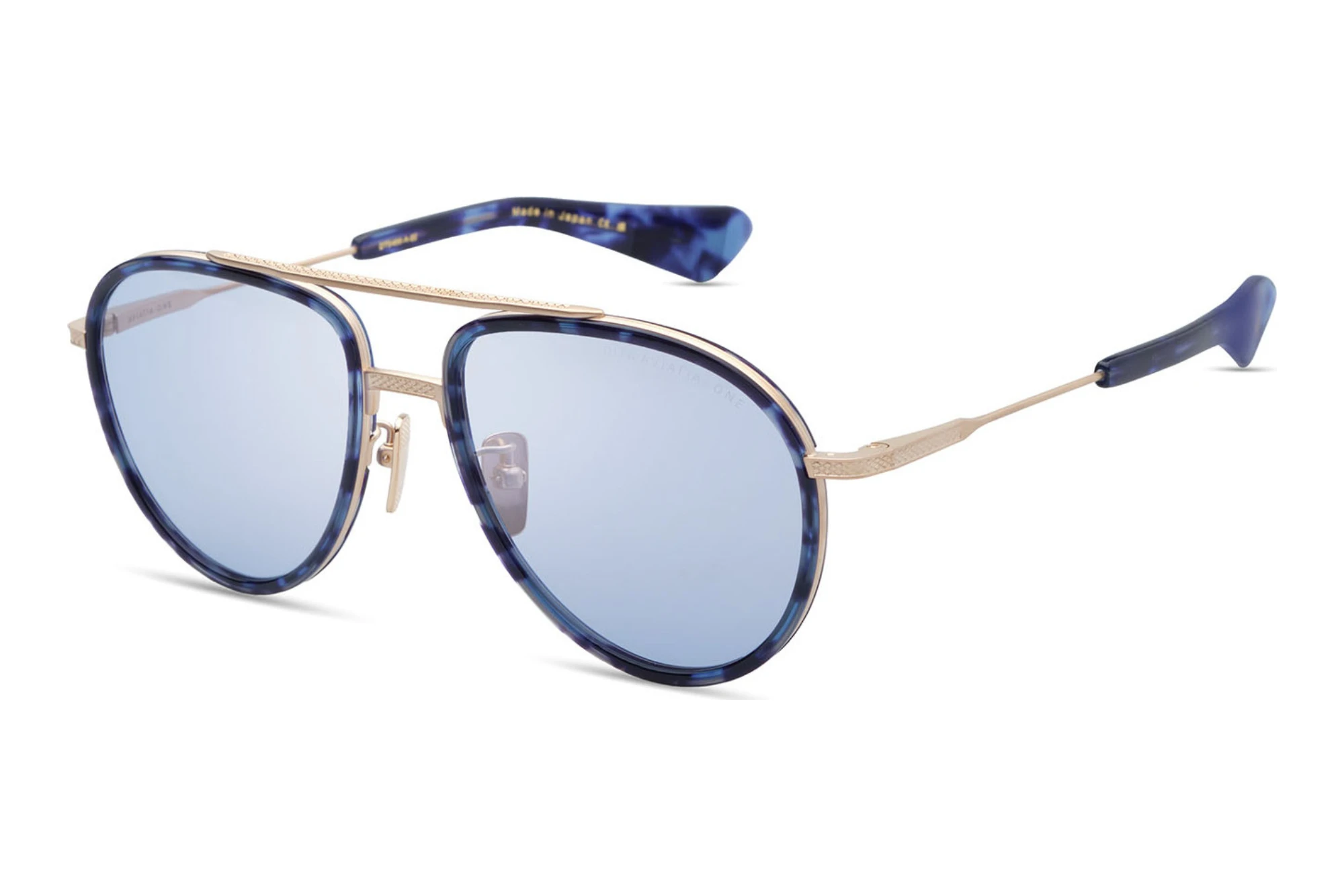 DITA   DTS-456 02A BLUE PHOTOCHROMATICMATTE WHITE GOLD - BLUE TORTOISE