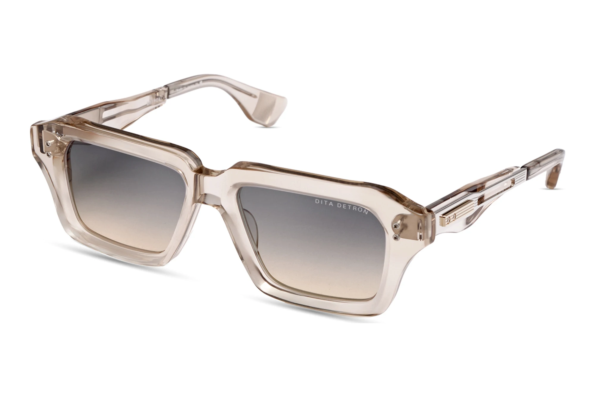 DITA   DTS-459 03A-Asian-Fit GREY TO APRICOT GRADIENTKHAKI CRYSTAL - SILVER