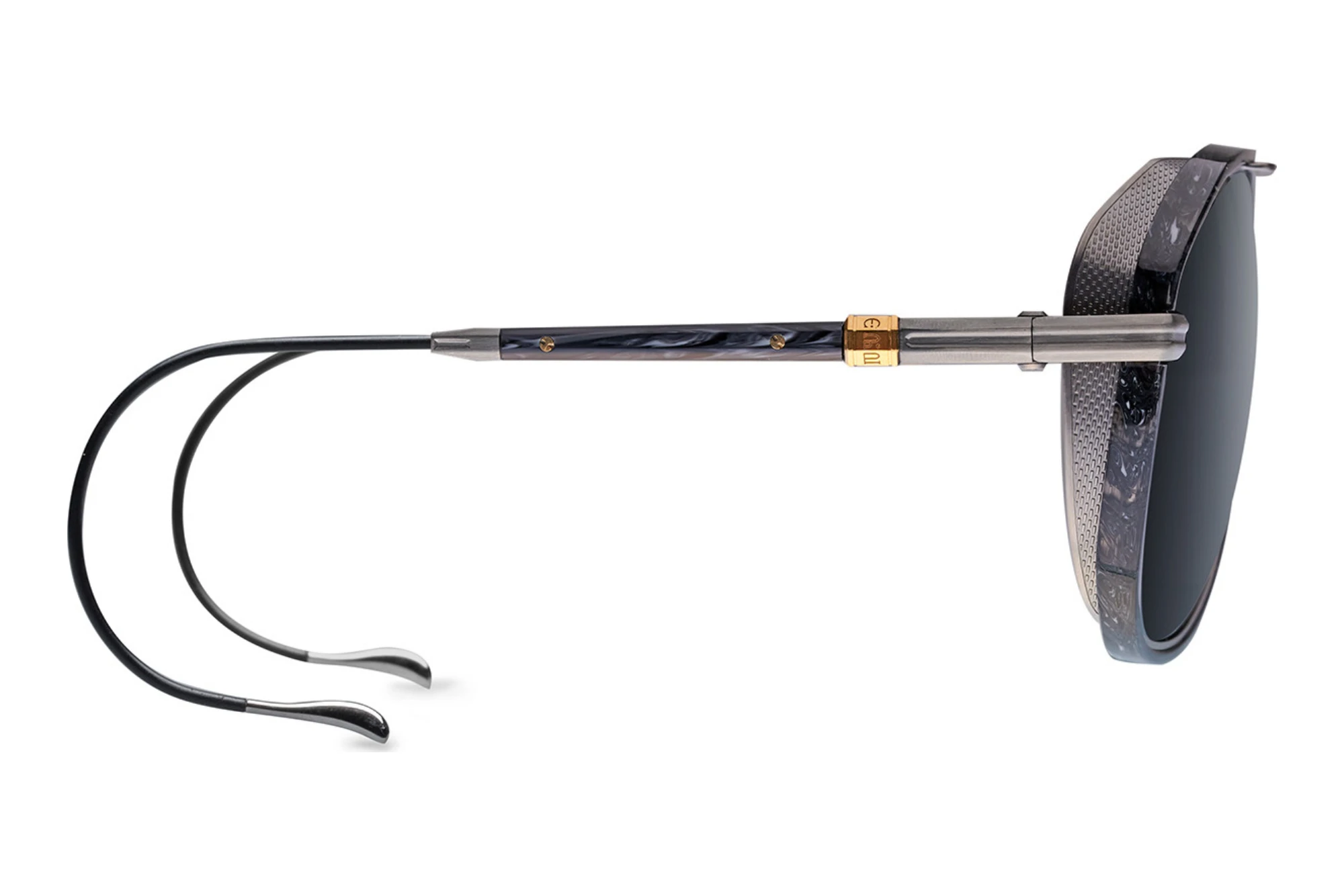 DITA-EPILUXURY   DES-002 04 DARK GREY POLARIZEDANTIQUE SILVER - DARK GREY SWIRL