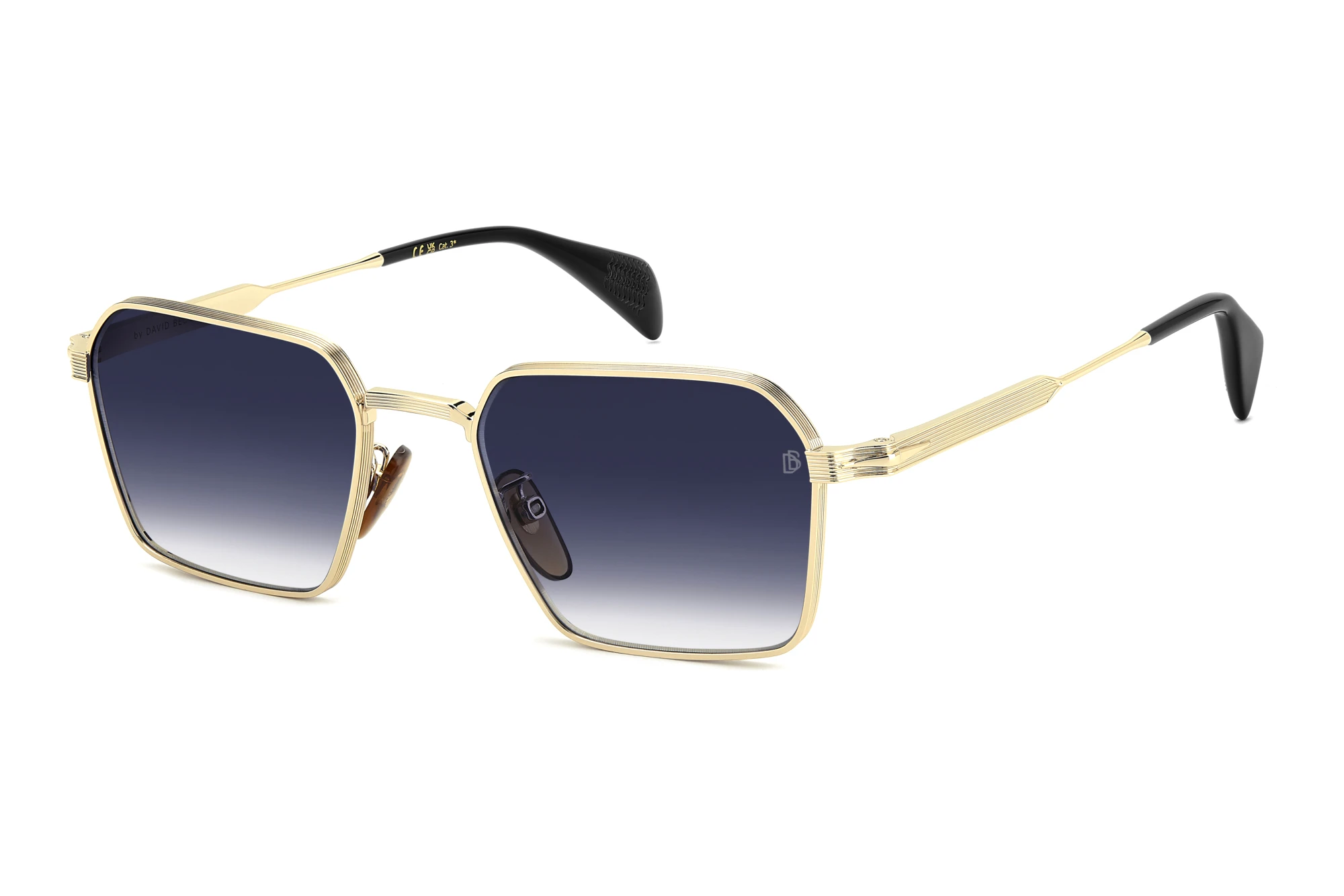 David Beckham   DB 1245/S J5G/84 BLUE SHADED ANTIREFLEXGOLD