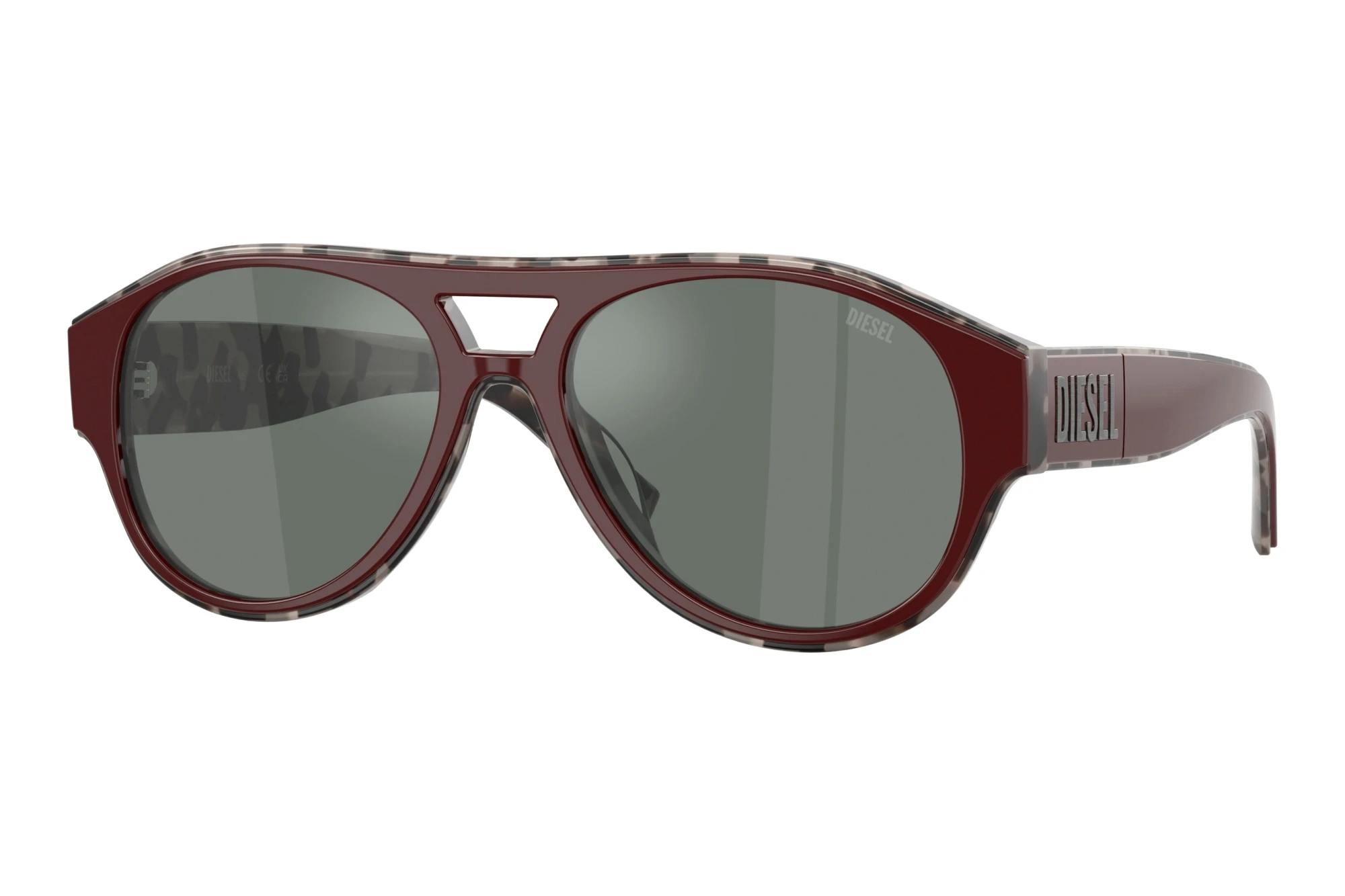 Diesel   DL2023U 20726V Dark Grey MirrorTop Burgundy/Havana