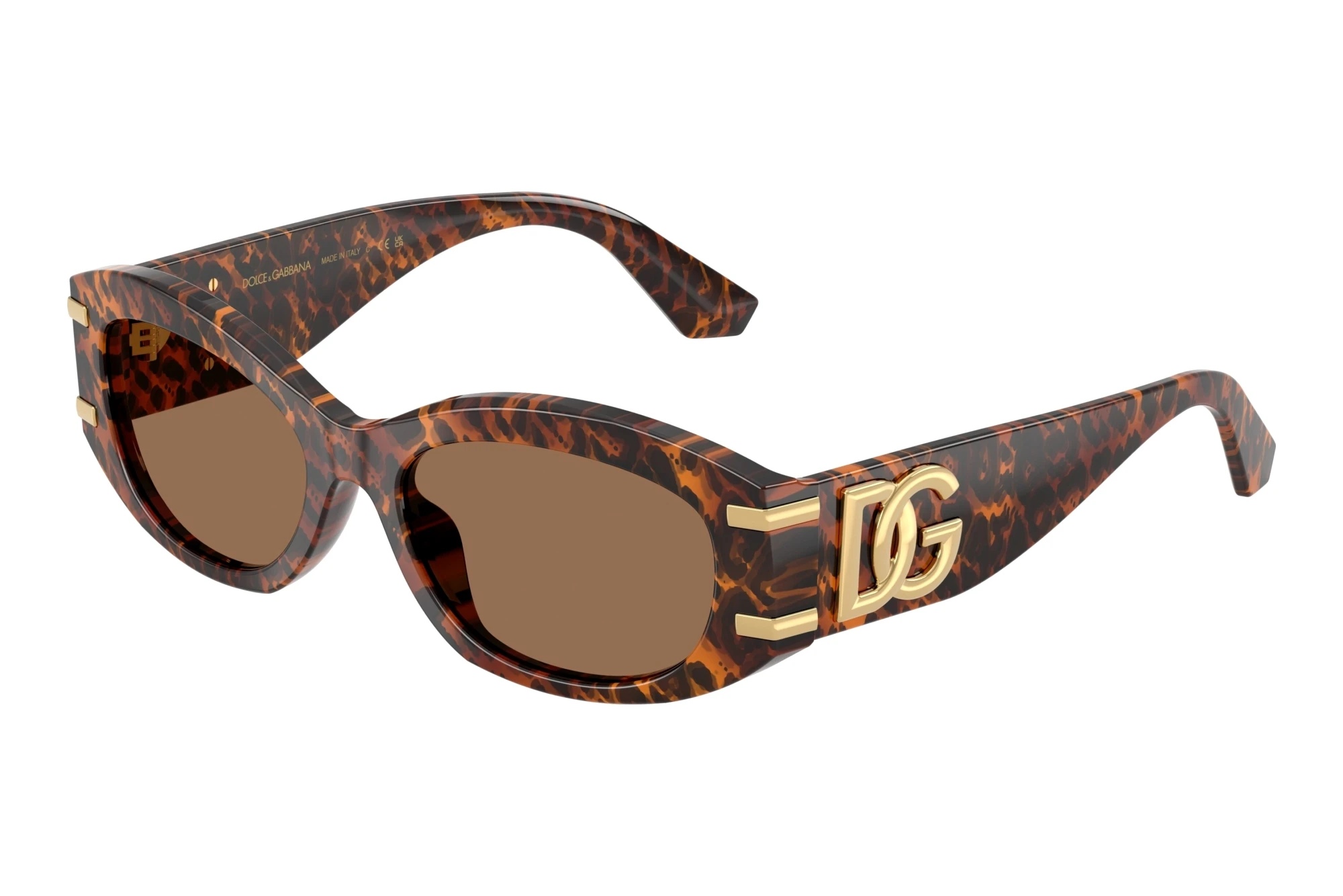 Dolce & Gabbana   DG4502 347073 Dark BrownLeo Transparent
