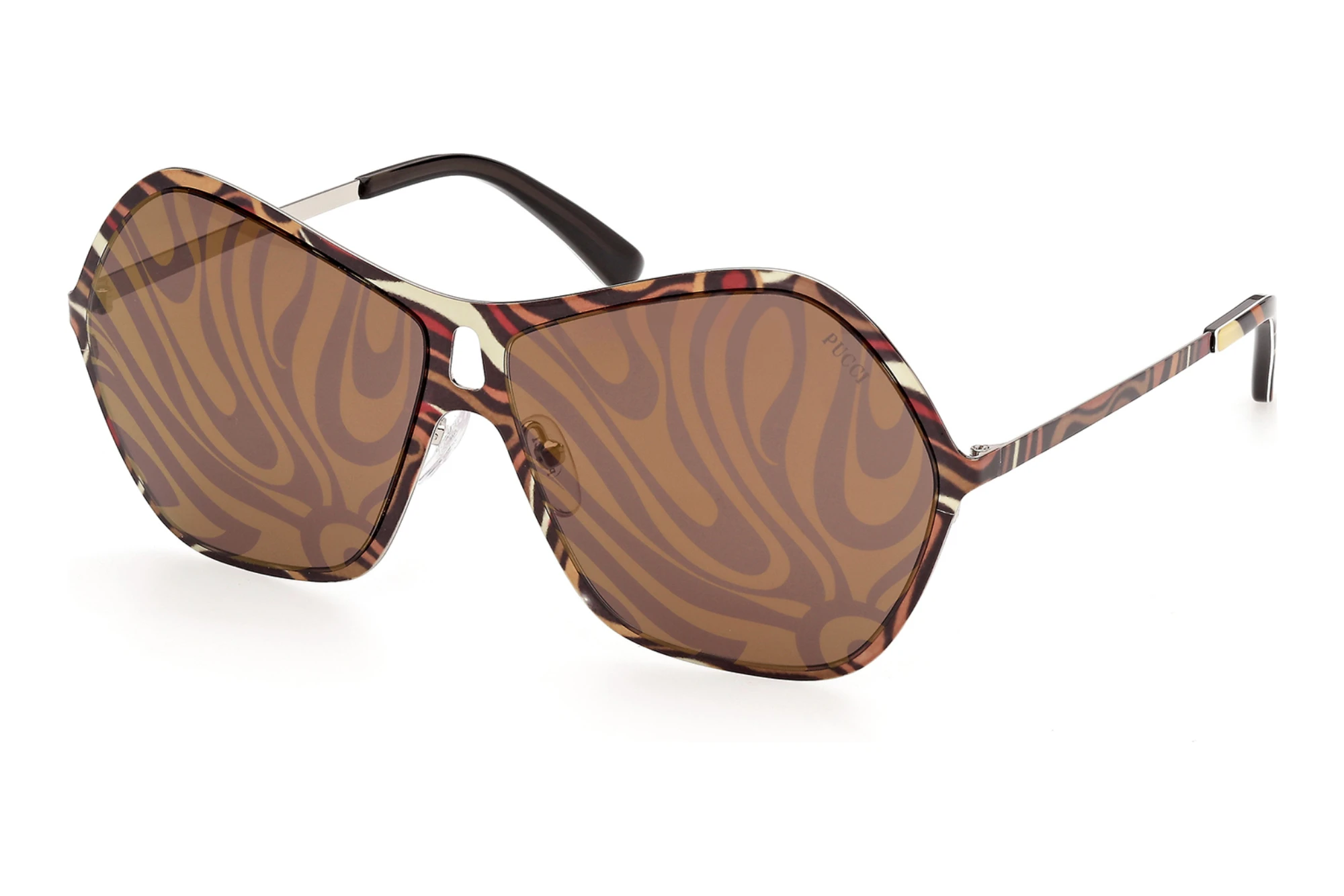 Emilio Pucci   EP0264 99G braun verspiegeltGrau/Muster