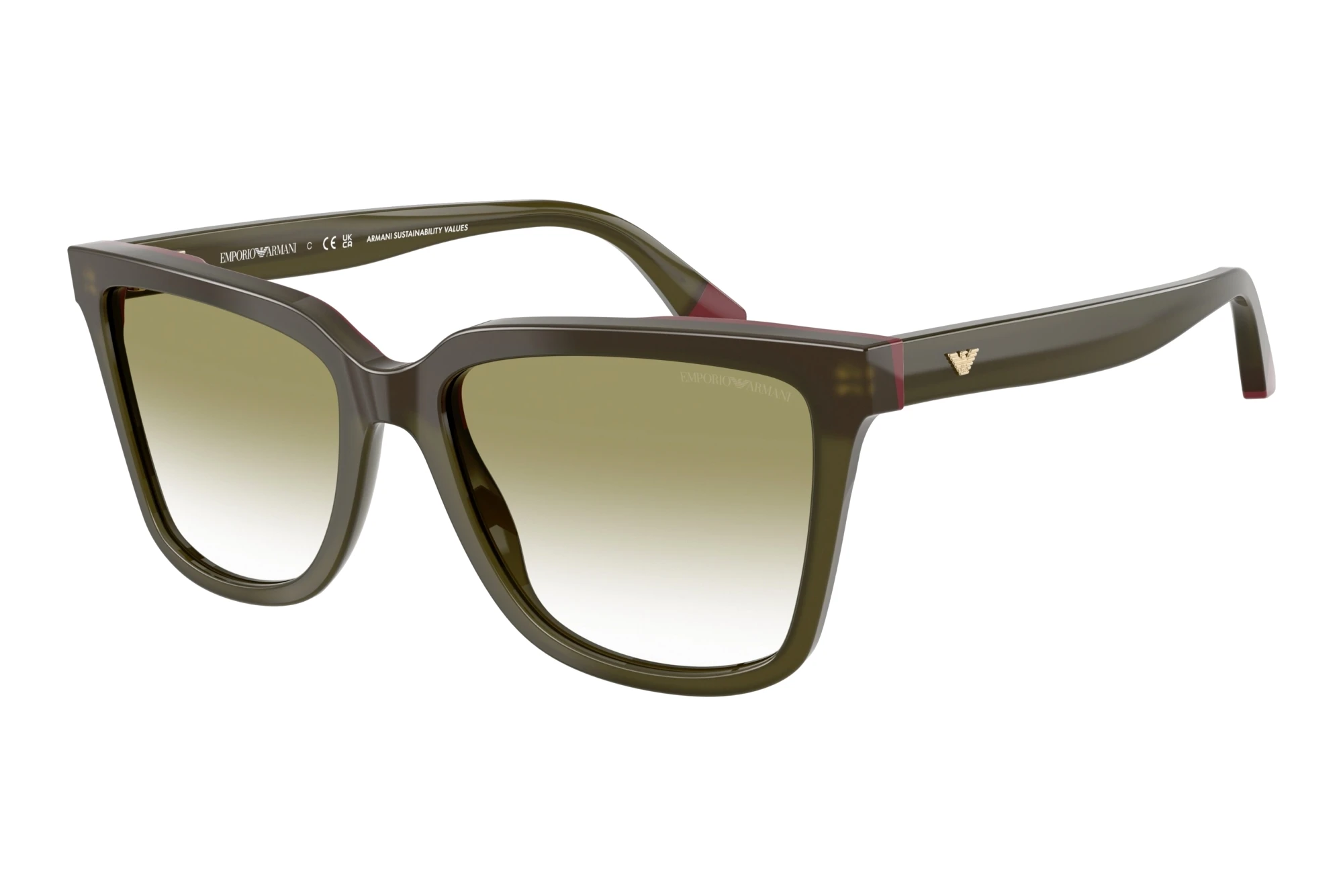 Emporio Armani   EA4261 6316W0 Clear Gradient GreenOpal Green/Bordeaux
