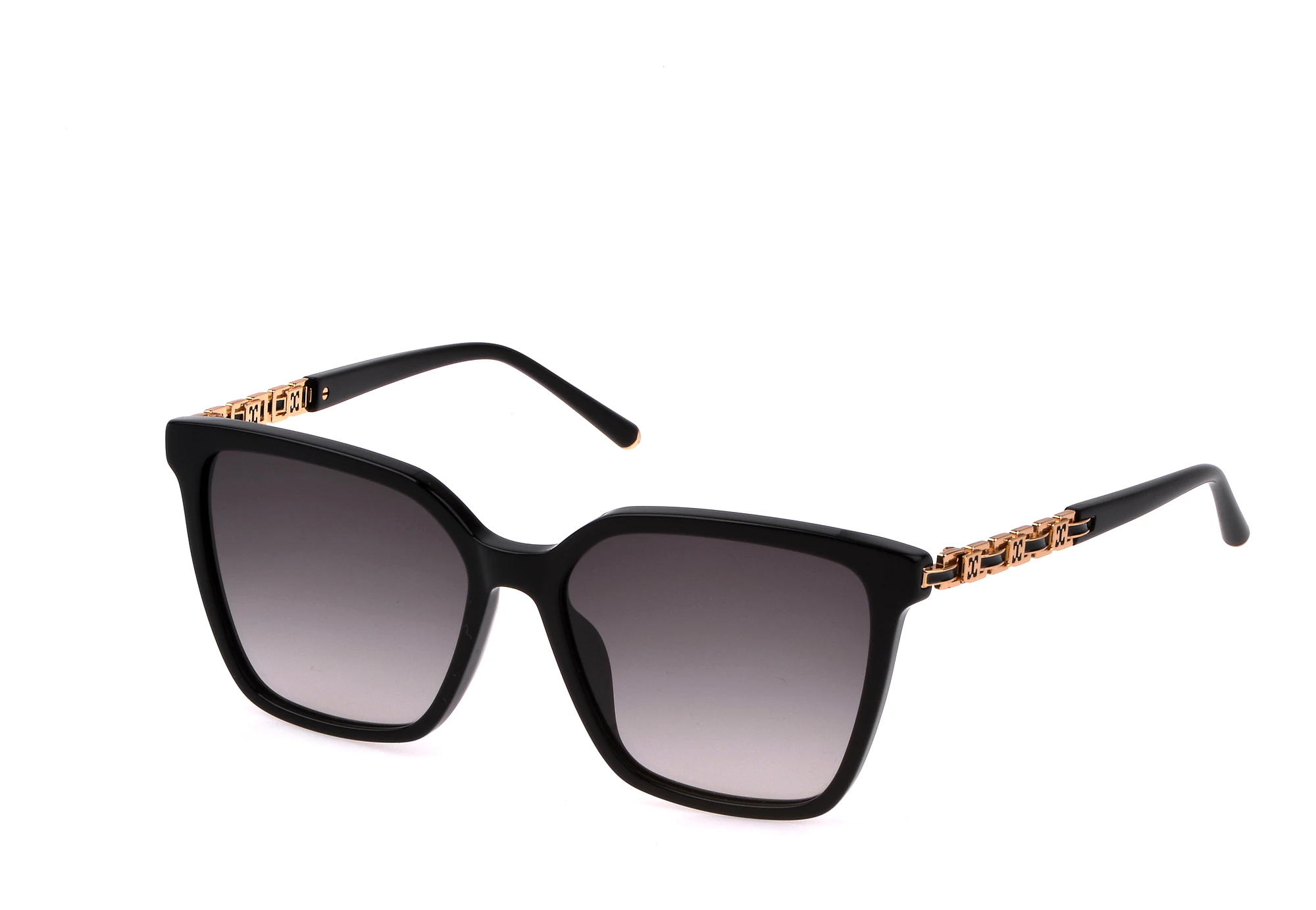 NEW Escada Sunglasses designer black logo stems hard shell case 100% UV prot Escada SESD89 Sunglasses main image 2