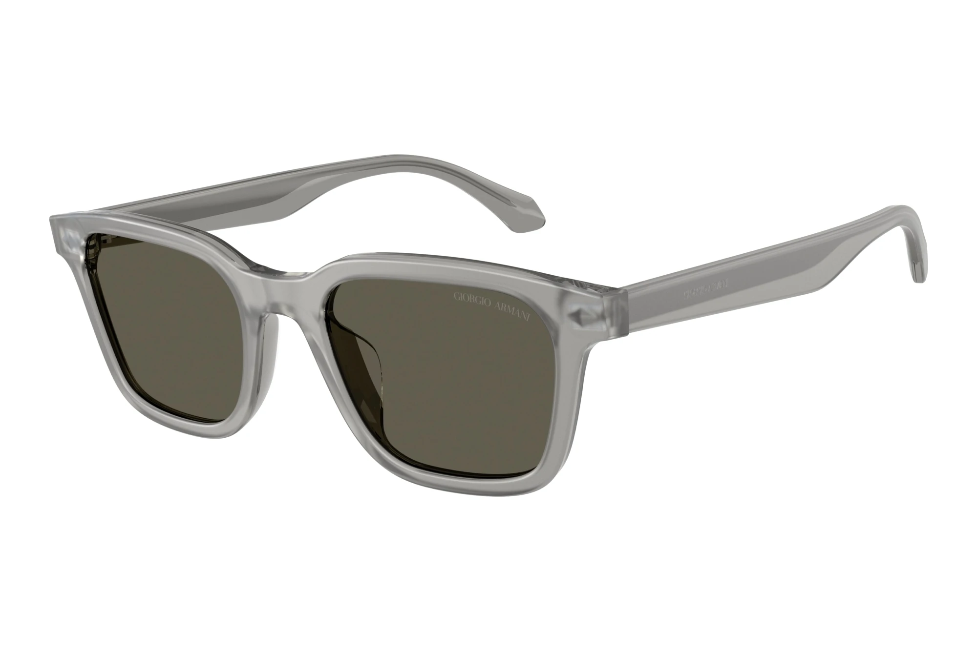 Giorgio Armani   AR8265U 647471 Dark BrownMatte Transparent Grey