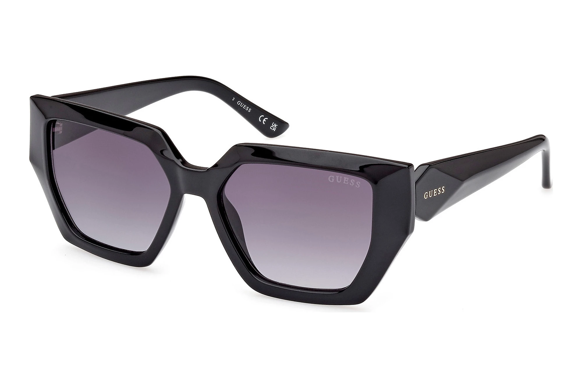 Guess Sunglasses GU0111-01B-56 New with tags GUESS Black Plastic Frame Sunglasses for Women for sale | eBay main image 3
