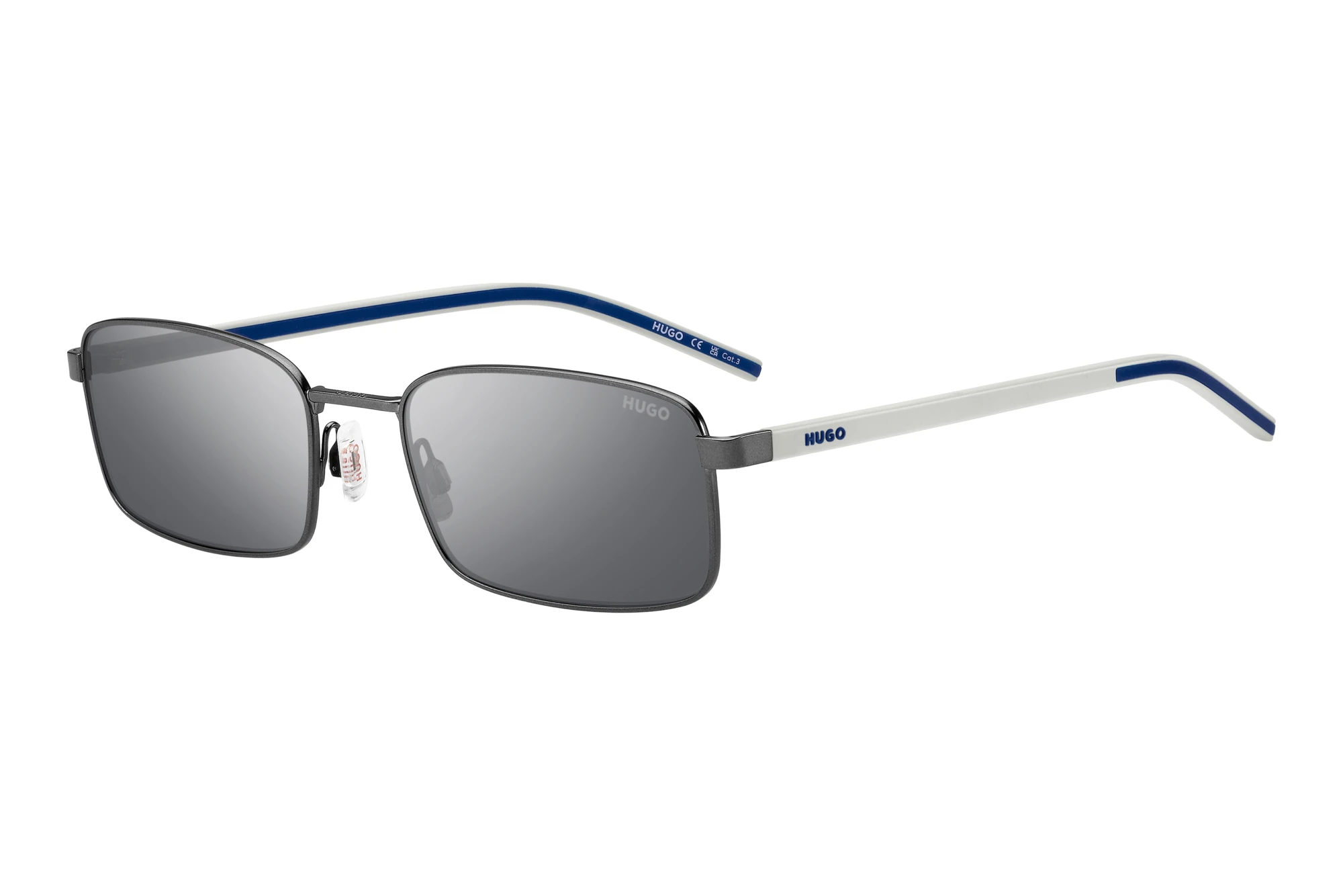 Hugo   HG 1434/S R80/T4 SILVER MIRRORMATTE DARK RUTHENIUM