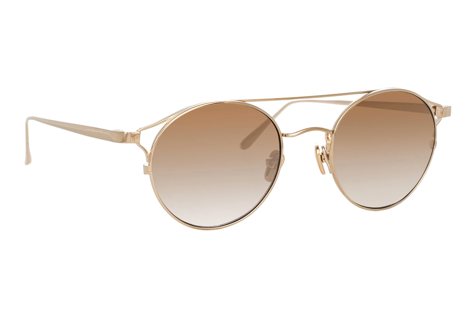 Linda Farrow LFL805C Round Black Unisex Sunglasses Linda Farrow Sunglasses | Men main image 3