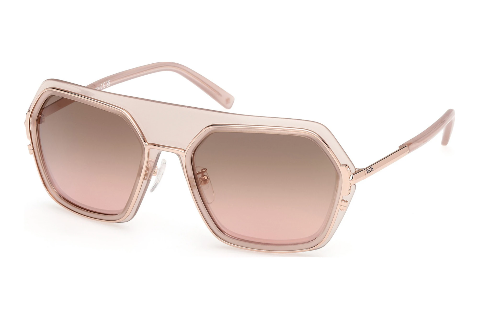 MCM Worldwide   MW0018-H 72F braun verlaufendGlänzend Hell Pink