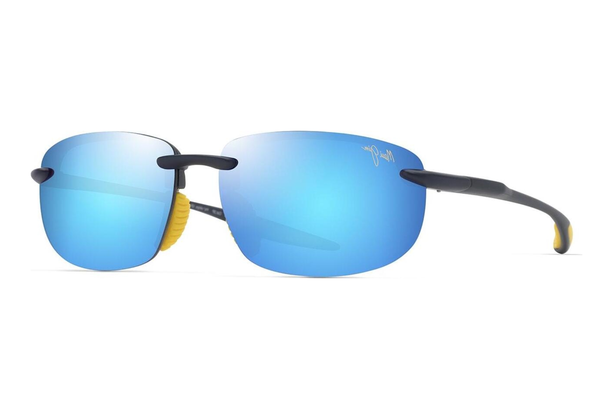 Maui Jim   Hookipa Ultra Af B677-03B Blue HawaiiMatte Solid Dark Blue w/Yellow