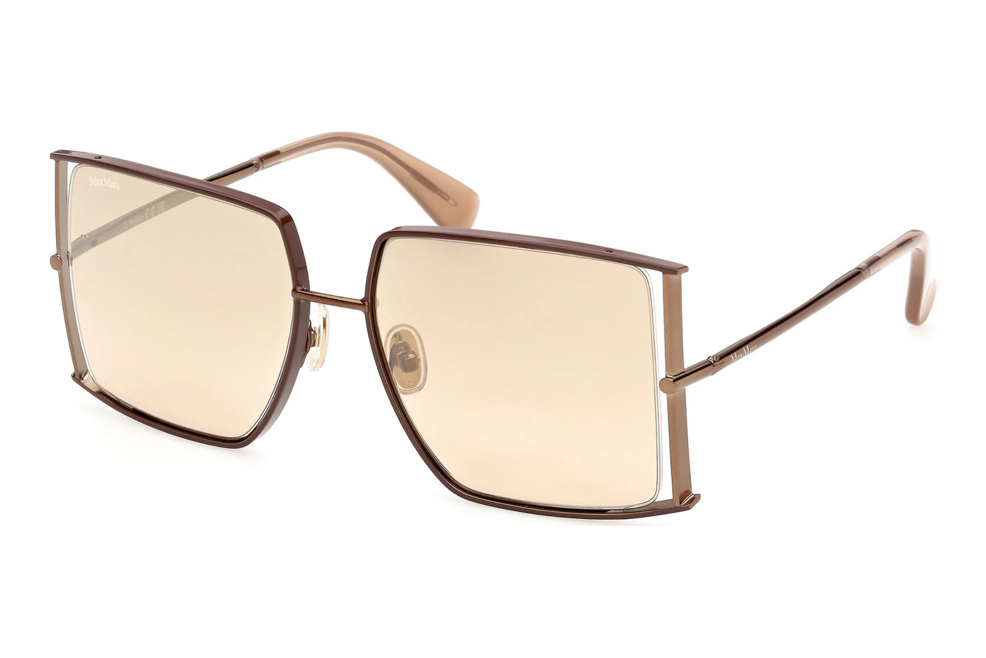 Max Mara   MM0120 38L braun verspiegeltGlänzend Dunkel Bronze