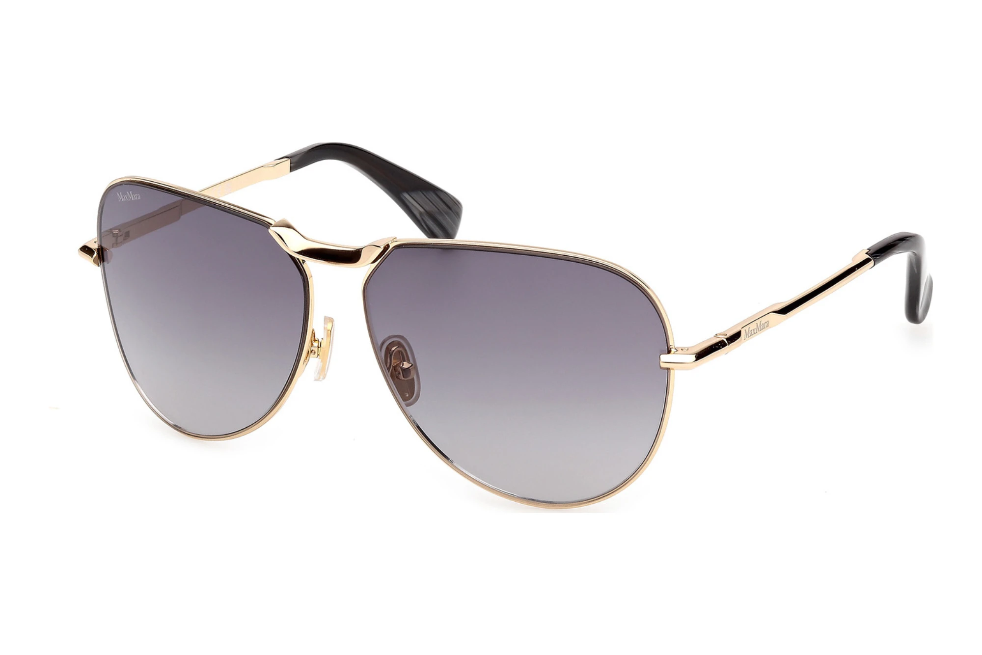 Max Mara   MM0134 30B grau verlaufendGlänzend Tiefgold