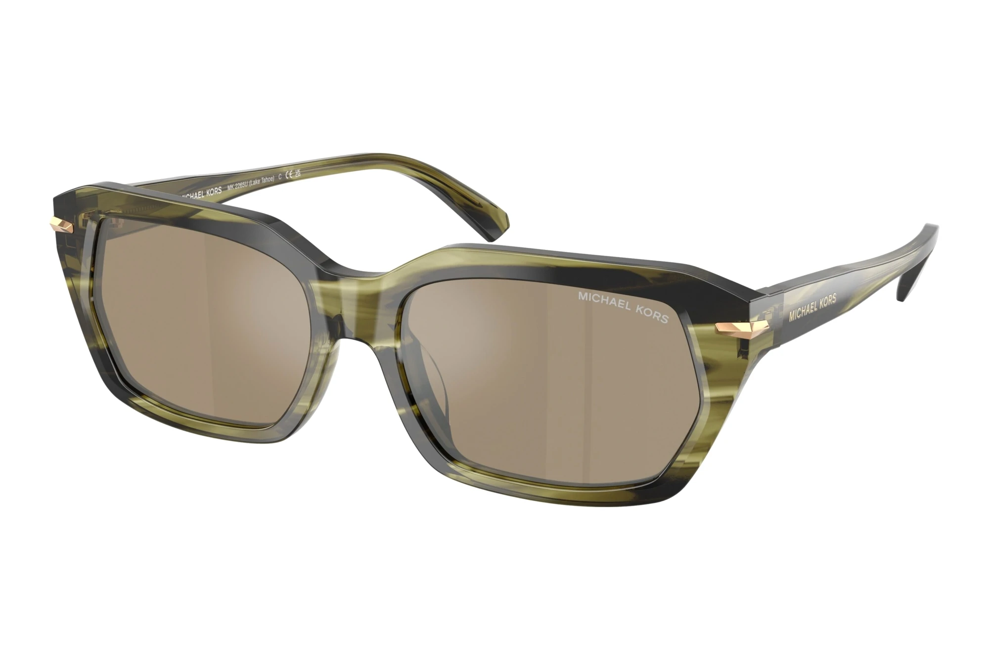 Michael Kors   MK2265U 40407I Brown Silver MirrorOlive Horn