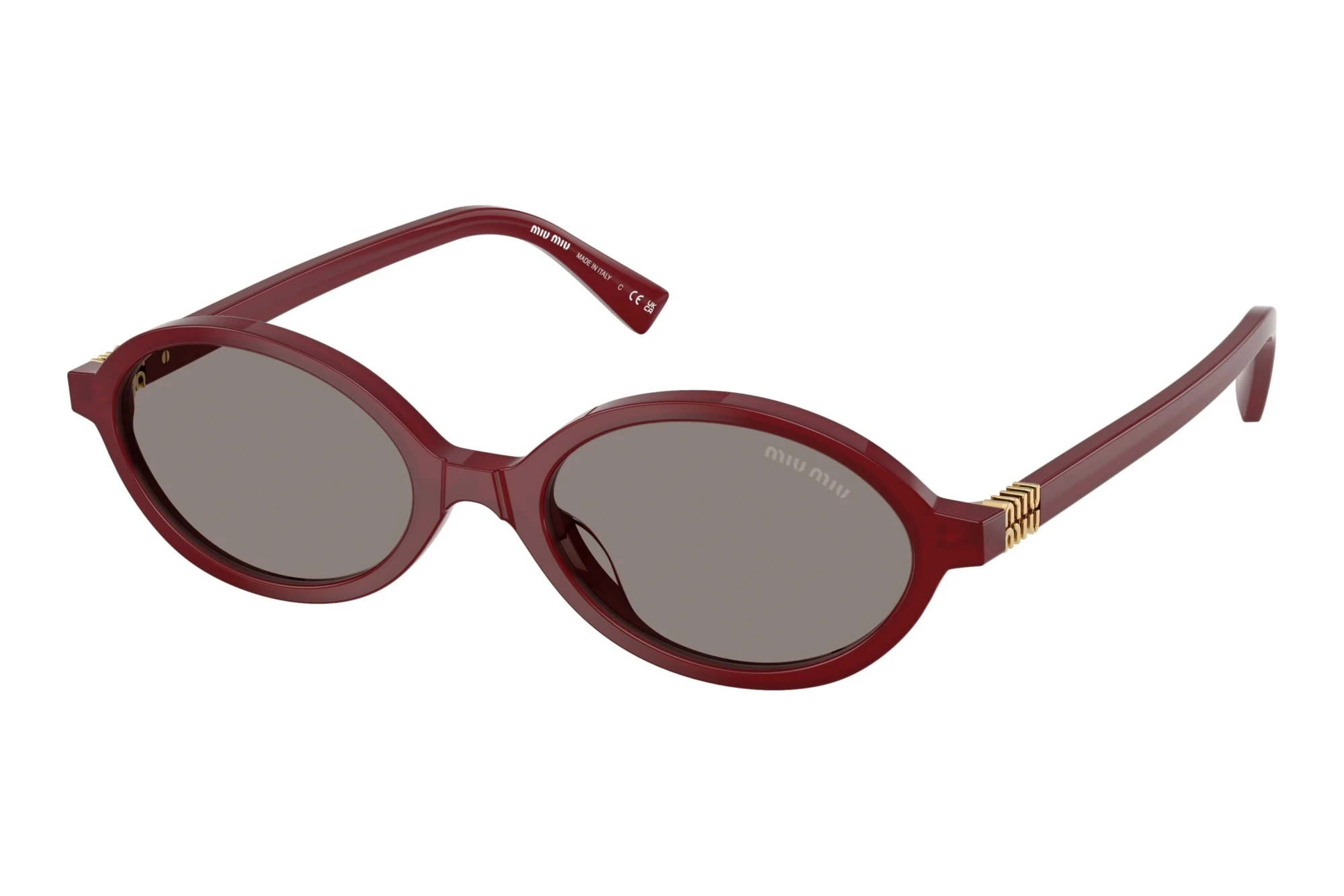 Miu Miu   MU 04ZS 21I80Q Dark GreyOpaline Bordeaux