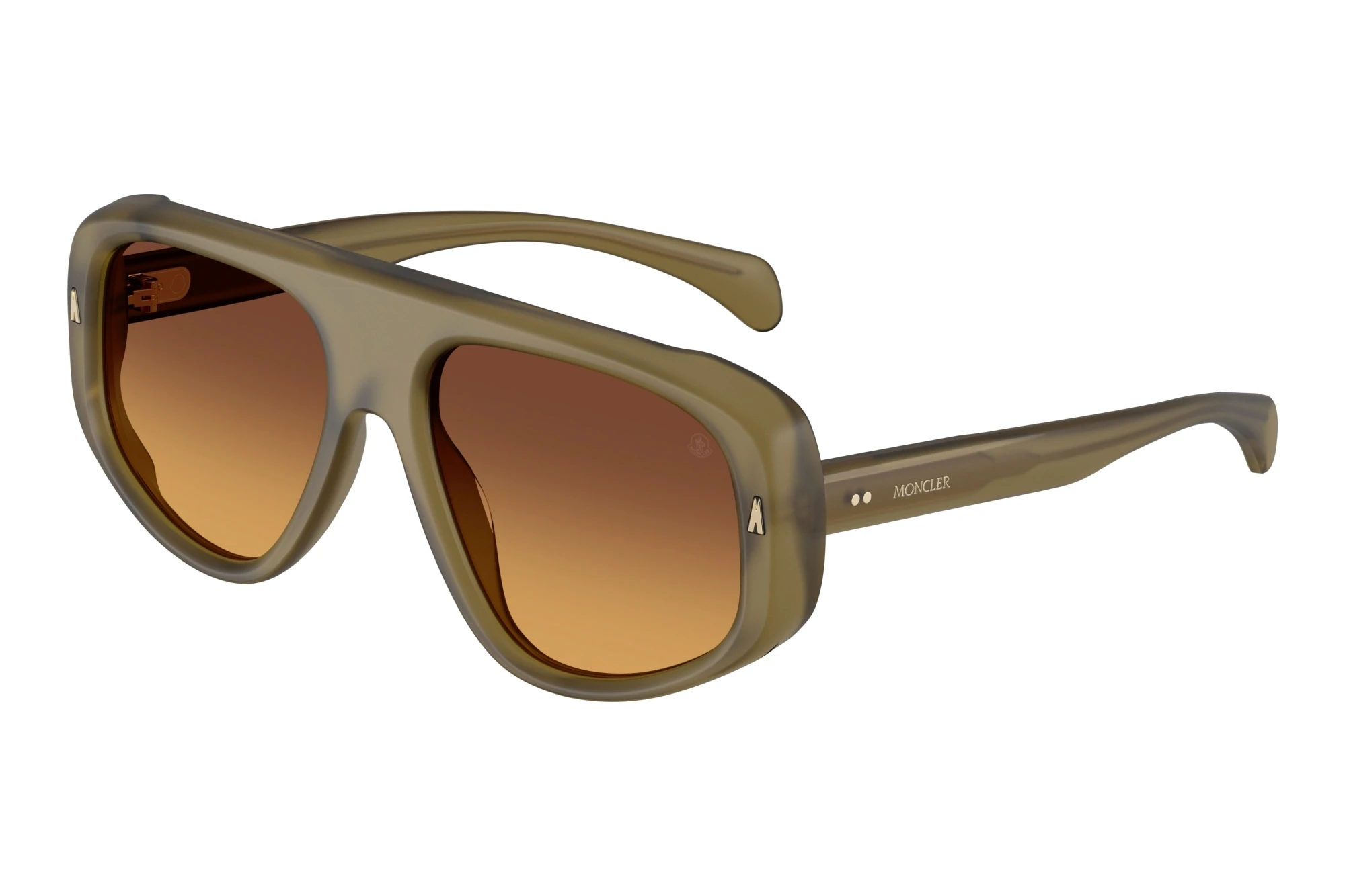 Moncler   ME6035U 3049R8 Gradient MustardMatte Olive Green