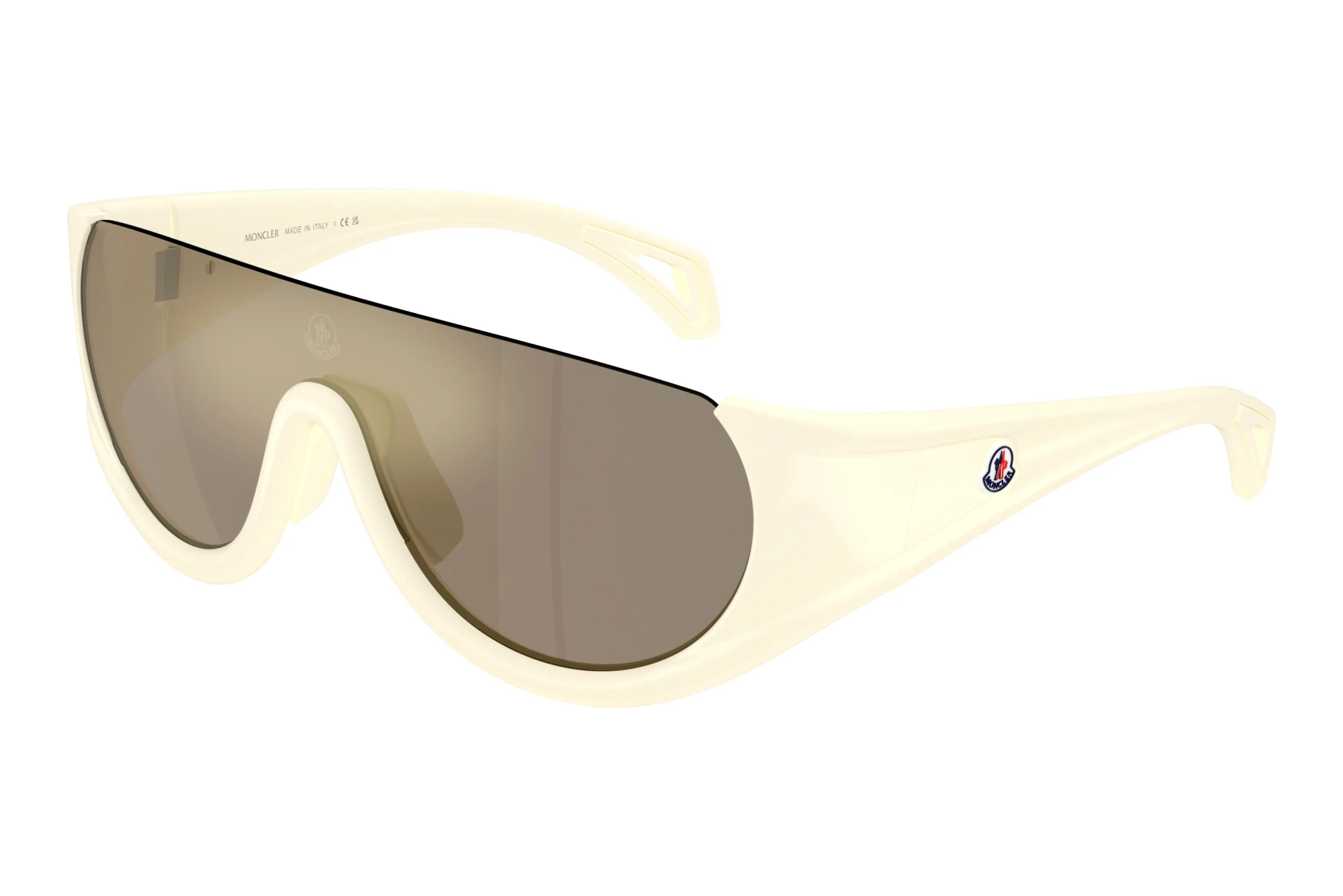 Moncler   ME8022 50485A Mirror GoldMatte White Rubberized