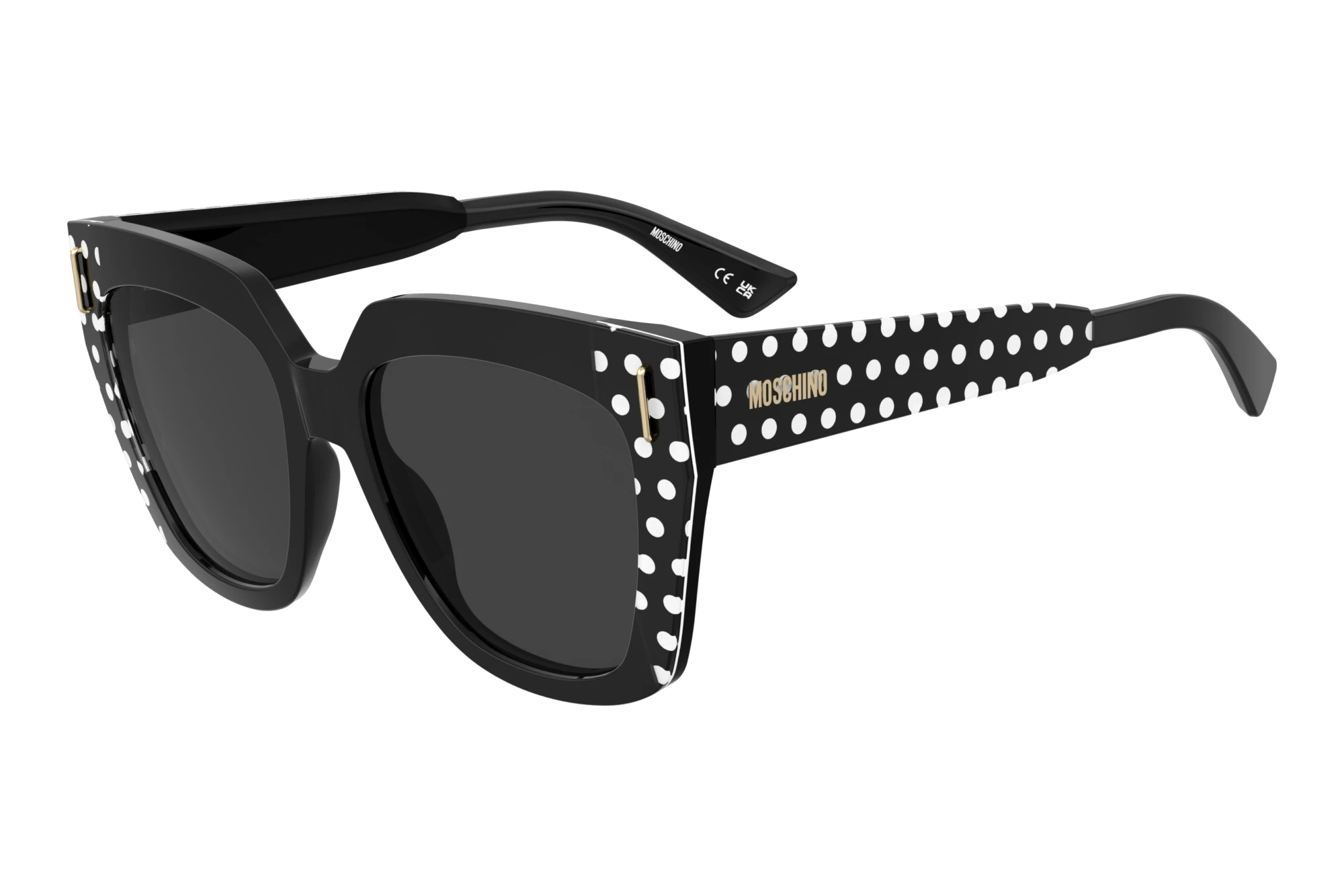 Moschino   MOS207/S 7RM/IR GREYPATTERN BLACK