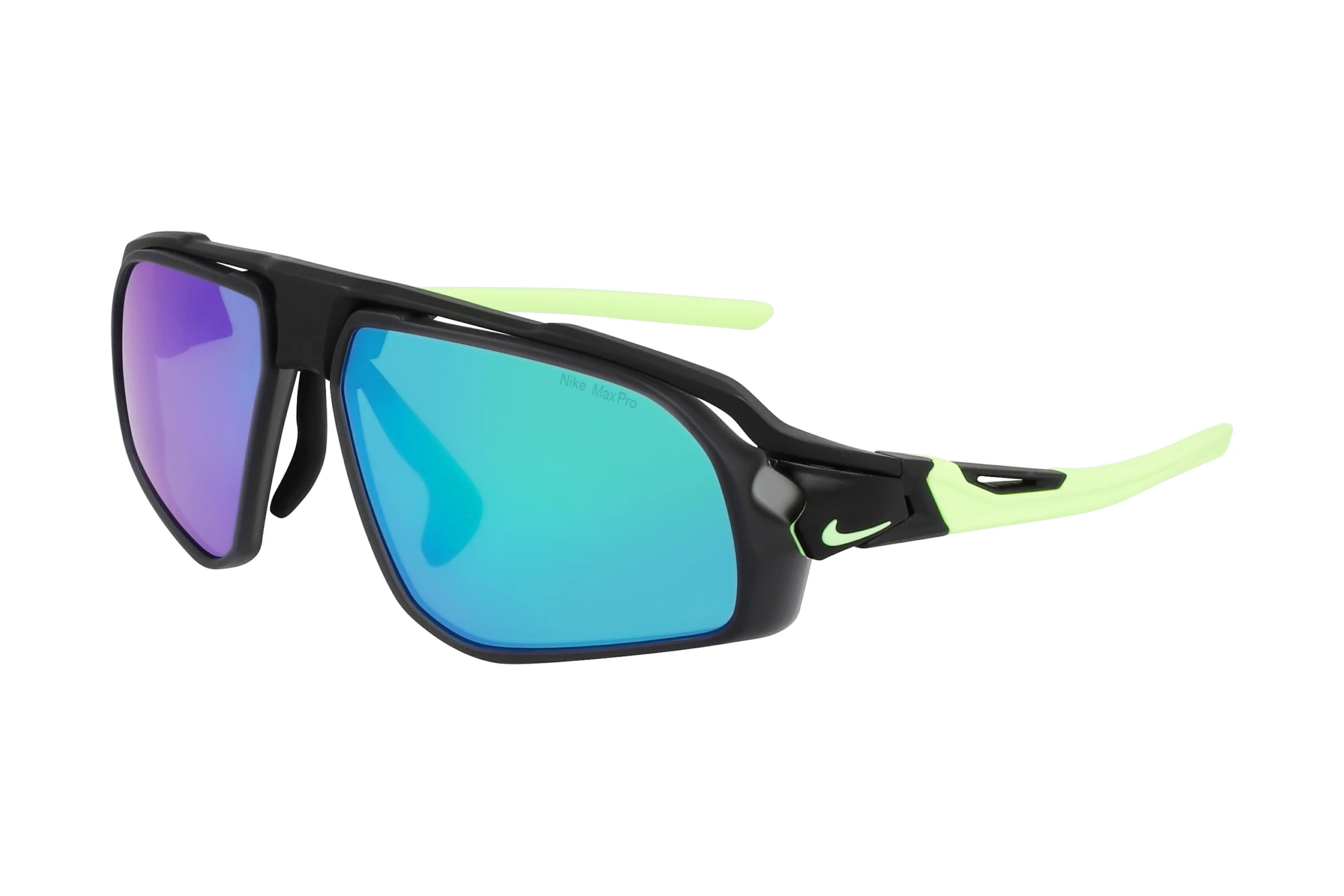 Nike   NIKE FLYFREE M N IU8077X 010 _NKIU8077XNMATTE BLACK /GREEN MIRROR/ROAD